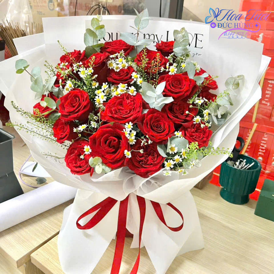 Hoa Hồng Đỏ Tốt Nghiệp BH036